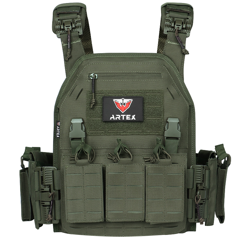 Artex Tactical Plate Carrier with Triple Magazine Pouch MOLLE Tactical JKC Vest Military Camouflage Vest