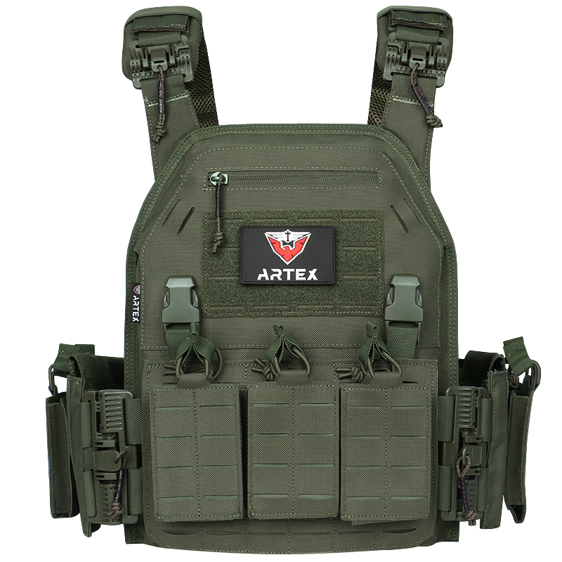 Artex Tactical Plate Carrier with Triple Magazine Pouch MOLLE Tactical JKC Vest Military Camouflage Vest