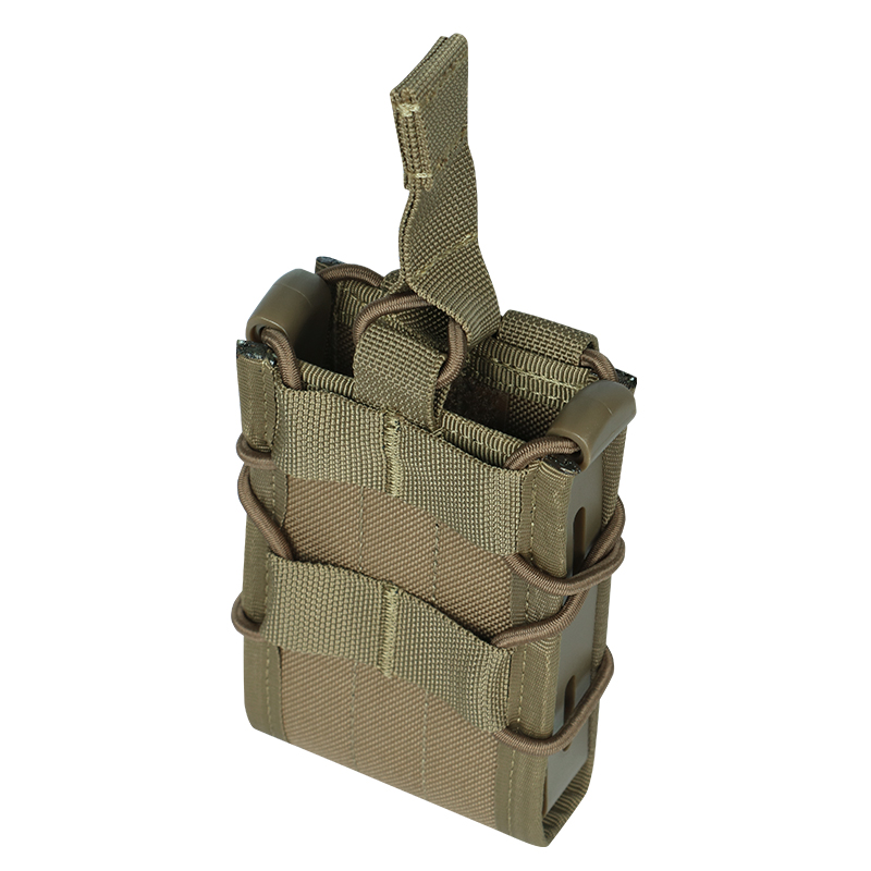 Tactical Magazine Pouch Rifle Single Double Mag Pouch Holster MOLLE Belt Attach Mag Bag for AR-15 M4 M16 5.56mm Magazines