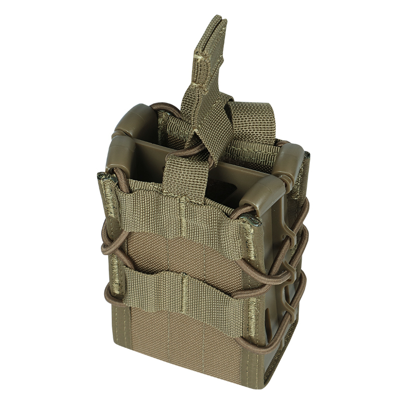 Tactical Magazine Pouch Rifle Single Double Mag Pouch Holster MOLLE Belt Attach Mag Bag for AR-15 M4 M16 5.56mm Magazines