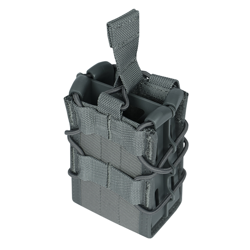 Tactical Magazine Pouch Rifle Single Double Mag Pouch Holster MOLLE Belt Attach Mag Bag for AR-15 M4 M16 5.56mm Magazines