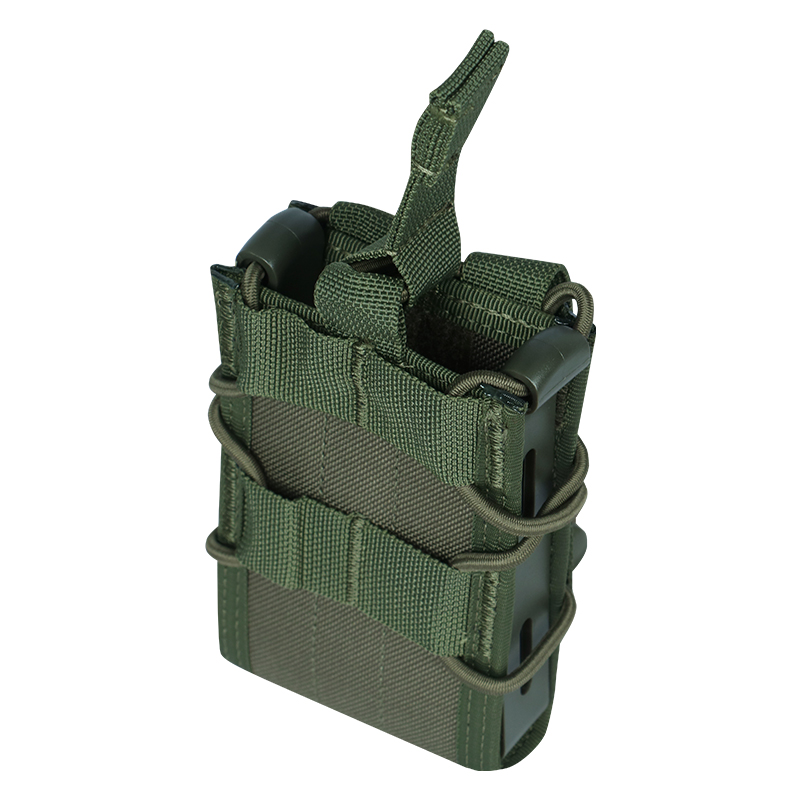 Tactical Magazine Pouch Rifle Single Double Mag Pouch Holster MOLLE Belt Attach Mag Bag for AR-15 M4 M16 5.56mm Magazines