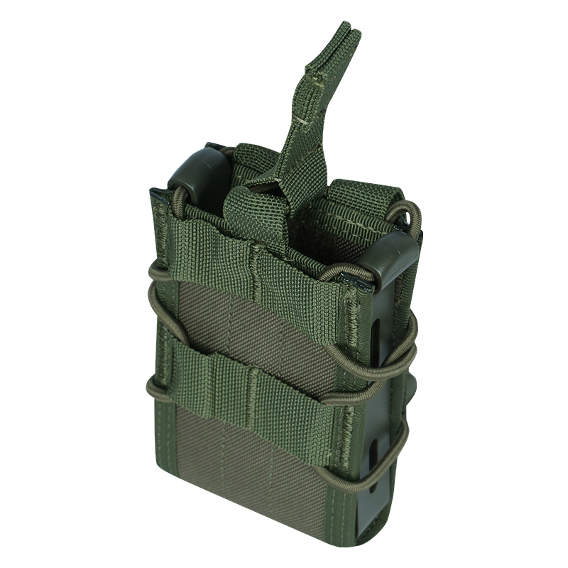 Tactical Magazine Pouch Rifle Single Double Mag Pouch Holster MOLLE Belt Attach Mag Bag for AR-15 M4 M16 5.56mm Magazines