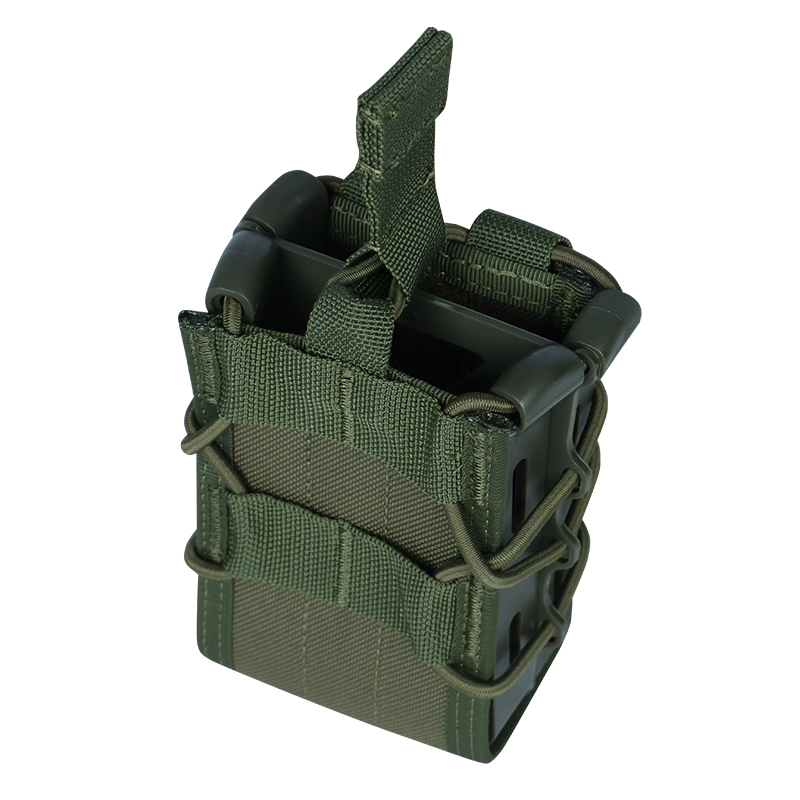 Tactical Magazine Pouch Rifle Single Double Mag Pouch Holster MOLLE Belt Attach Mag Bag for AR-15 M4 M16 5.56mm Magazines