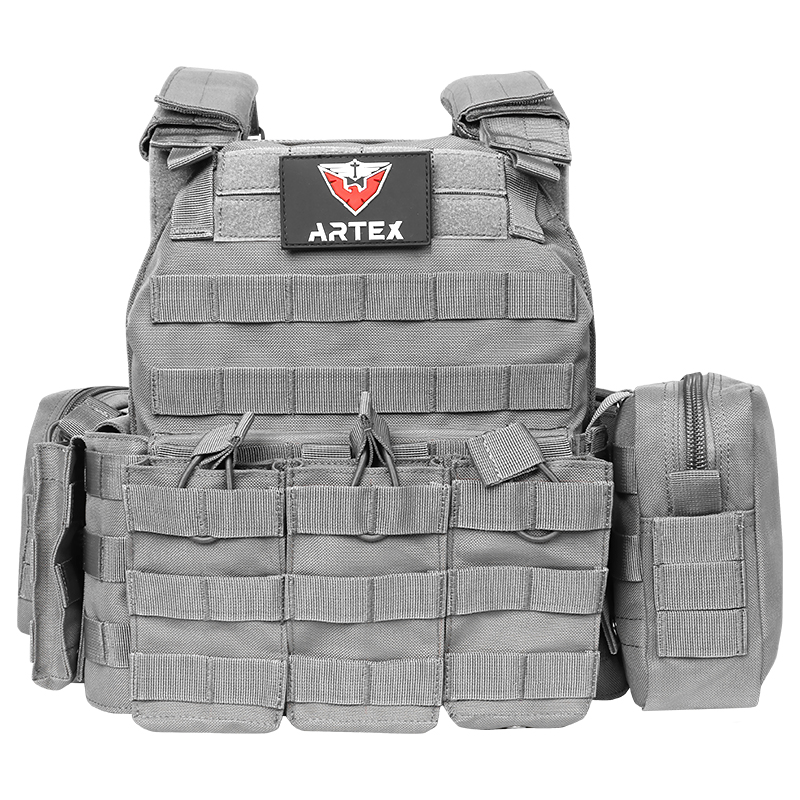 Artex Tacticon Vest Pouches Plate Carrier Vest, Hunting Armor, Adjustable Training Vests Breathable 3D Mesh Liner