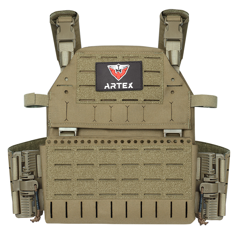 Artex Laser Cutting Waterproof Quick-Release Tactical Vest Equipment Molle Airsoft Plate Carrier Vest Chest Rig Bulletproof Military Vest
