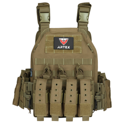Artex 1000D Nylon Plate Carrier Tactical Vest Outdoor Hunting Protective Adjustable Molle Vest for Airsoft Combat