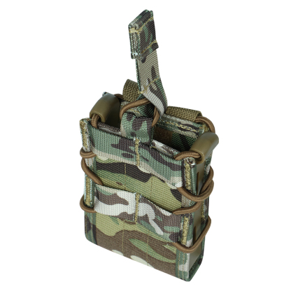 Tactical Magazine Pouch Rifle Single Double Mag Pouch Holster MOLLE Belt Attach Mag Bag for AR-15 M4 M16 5.56mm Magazines