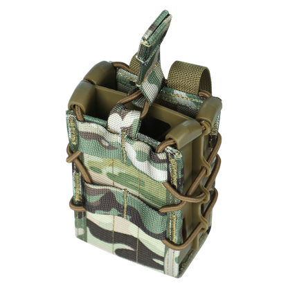 Tactical Magazine Pouch Rifle Single Double Mag Pouch Holster MOLLE Belt Attach Mag Bag for AR-15 M4 M16 5.56mm Magazines