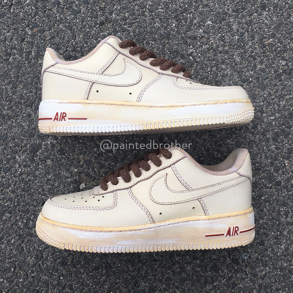 Distressed Retro Custom Hand Painted Air Force 1