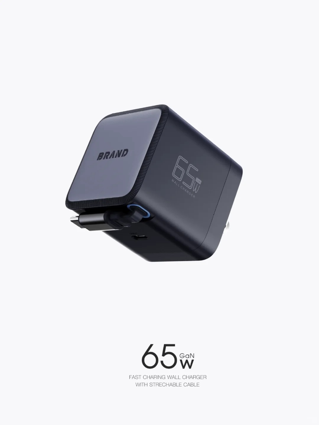 65W氮化镓三口充电头