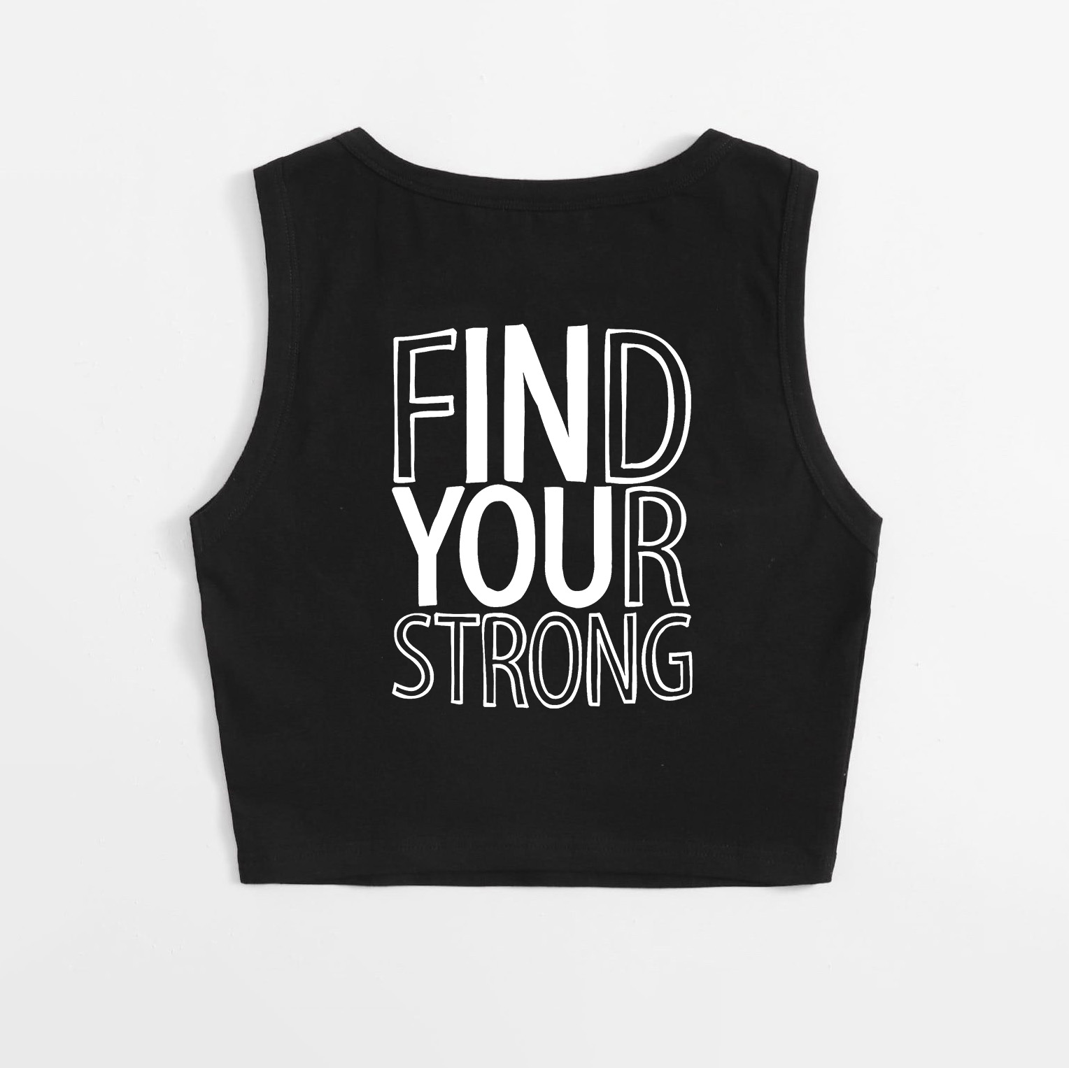 Find Your Strong Printed Women's Crop Top