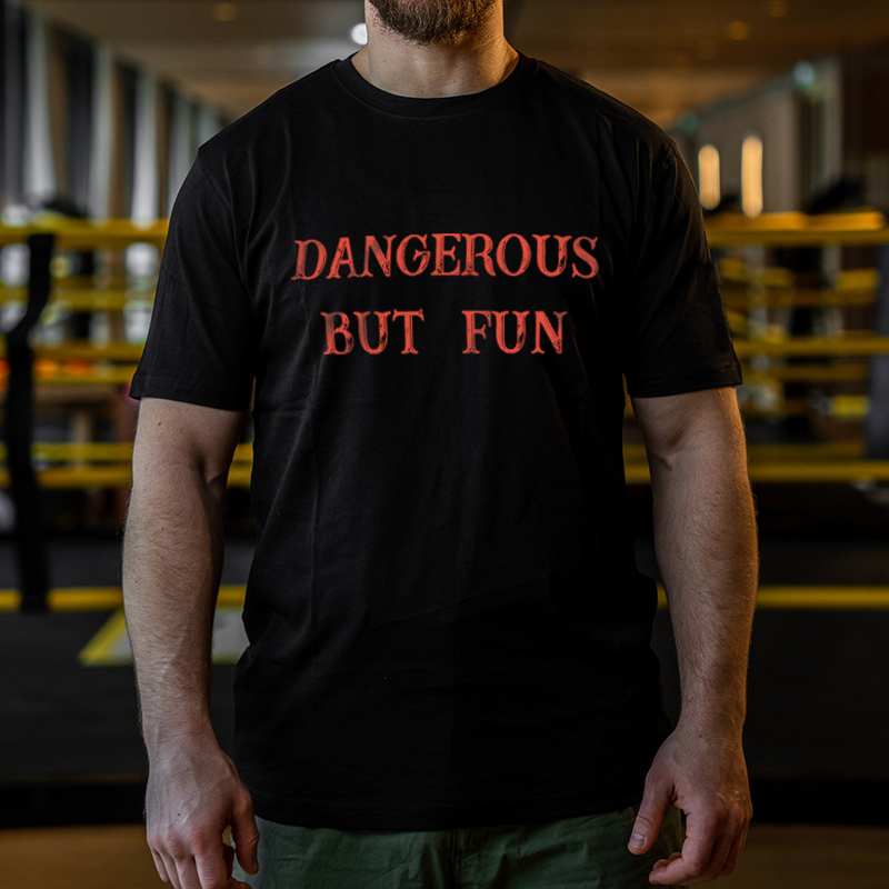 Dangerous But Fun Printed Men's T-shirt