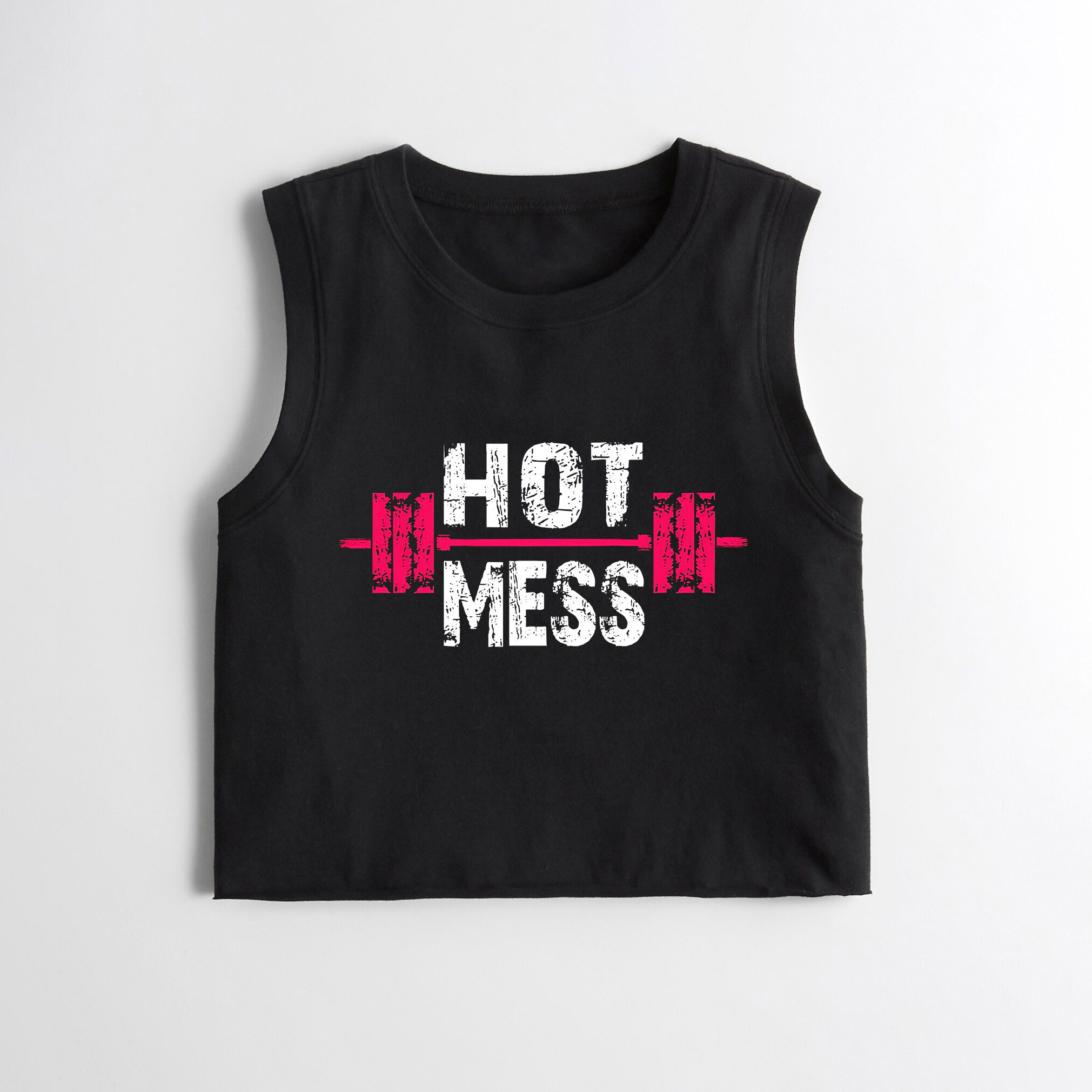 Hot Mess Printed Women's Crop Top