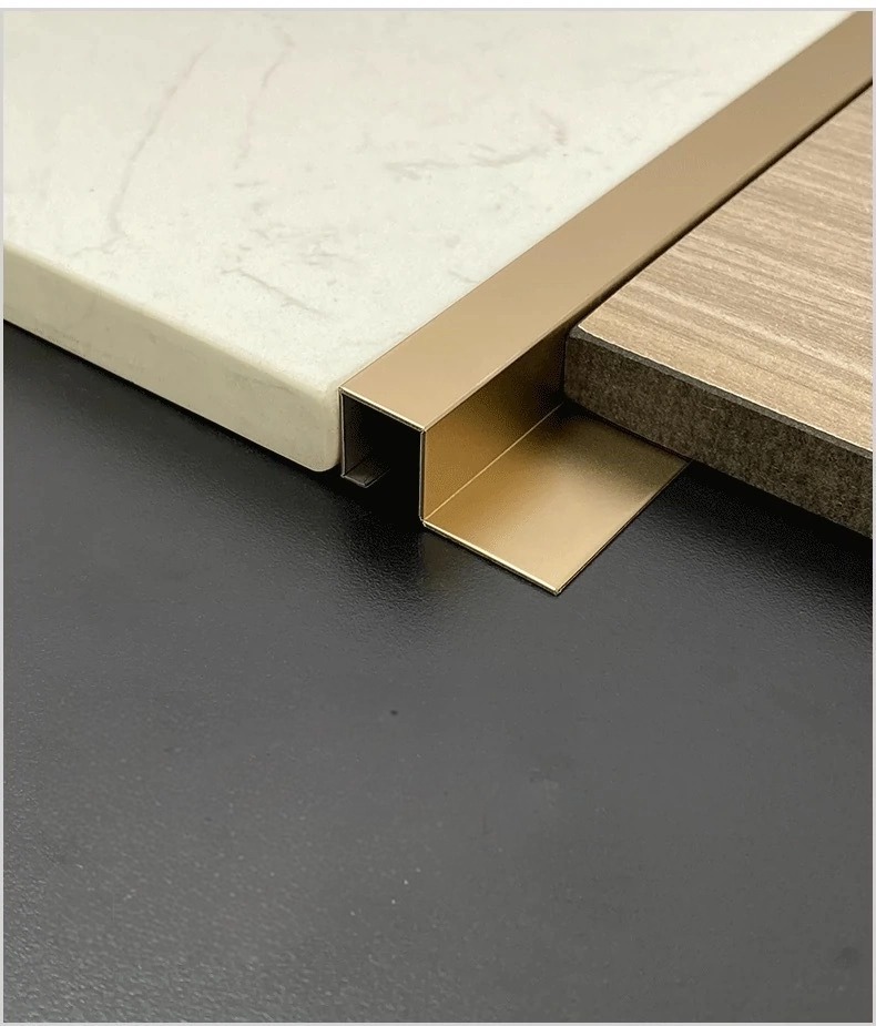 Stainless Steel Square Edged Tile Trim Profile New Arrival Special Finish