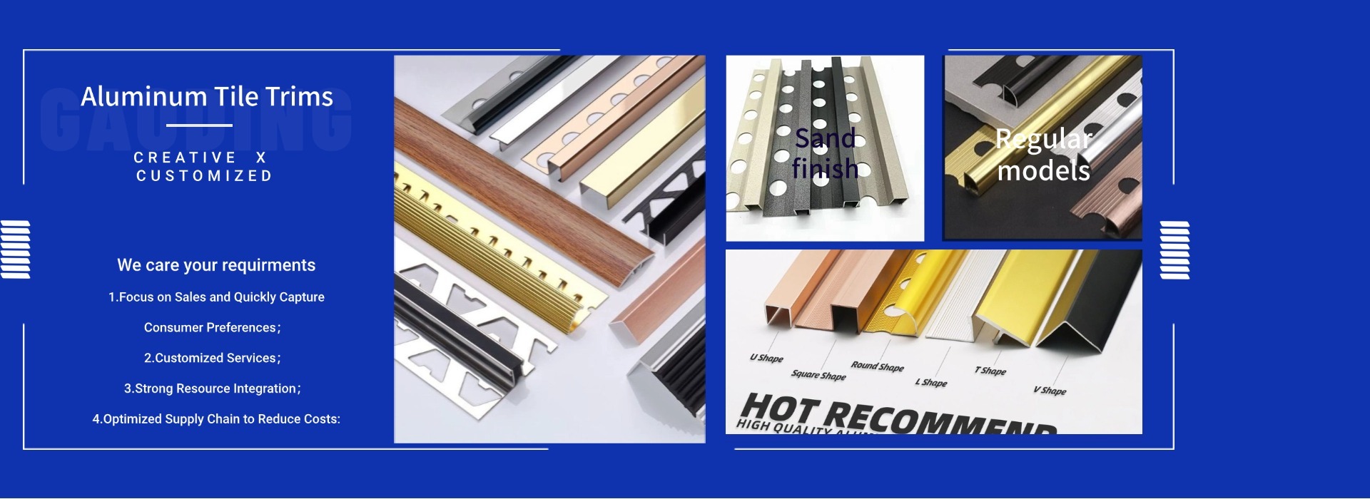 Aluminum Tile Trim Profile