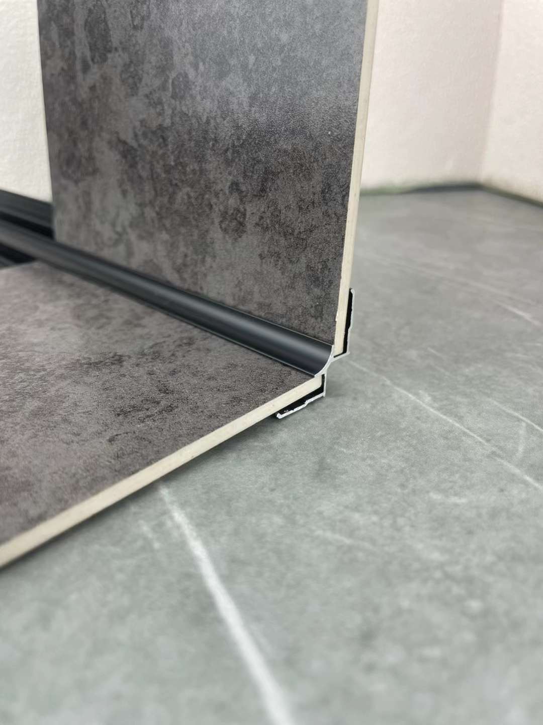 Aluminum  corner profile for wpc wall panel SPC flooring UV marble sheet wall cladding MDF Gypsum board