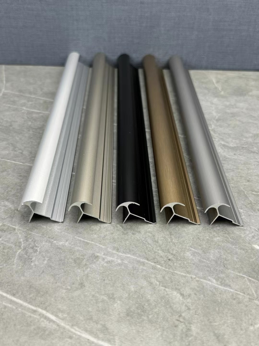 Aluminum corner profile for 4mm height wpc wall panel spcflooring uvmarblesheet wall cladding MDF Gypsumboard