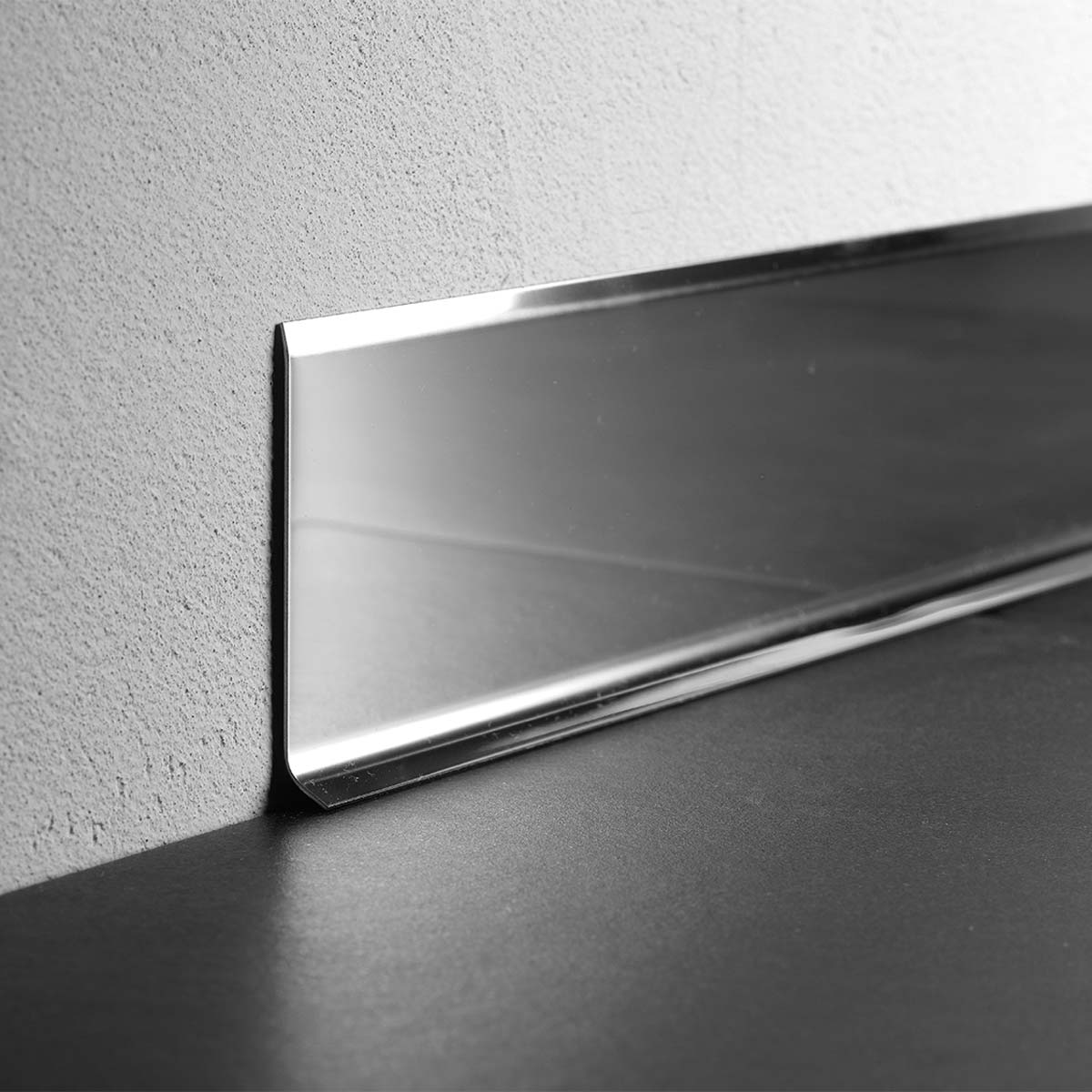 Stainless steel skirting boards