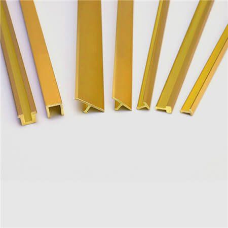 Brass U Shaped Tile Profile For Floor