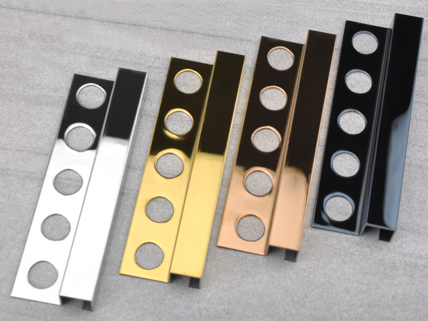 Stainless Steel Square Edged Tile Trim Profile