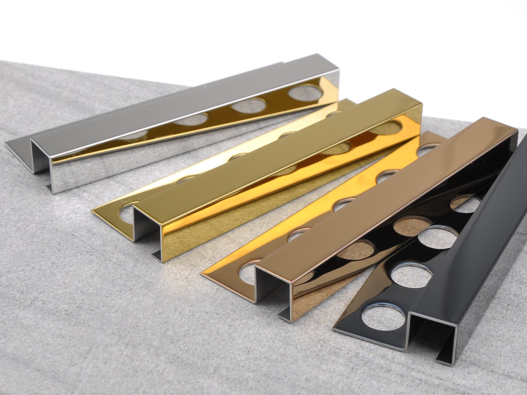 Stainless Steel Square Edged Tile Trim Profile