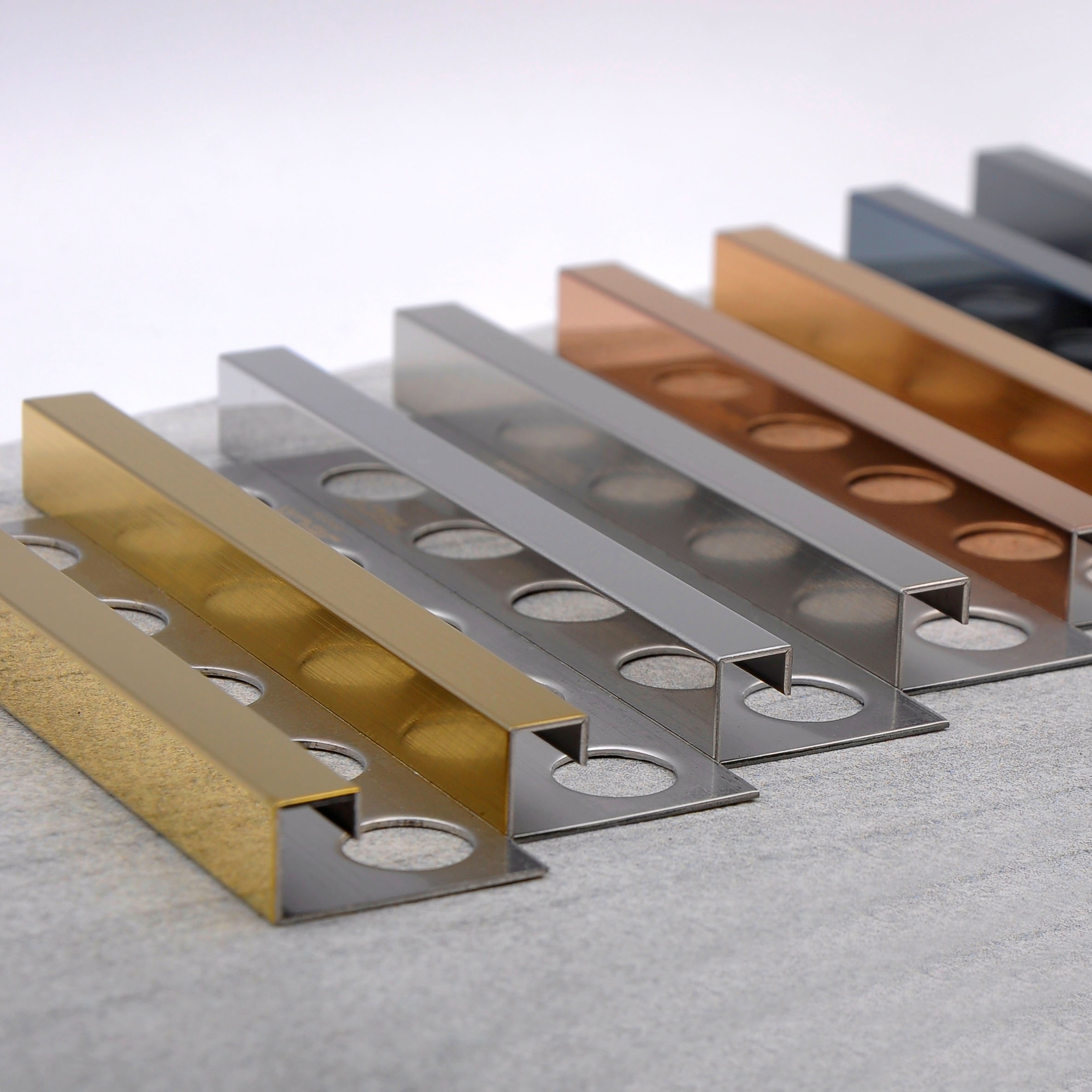 Stainless Steel Square Edging Tile Trim Profile