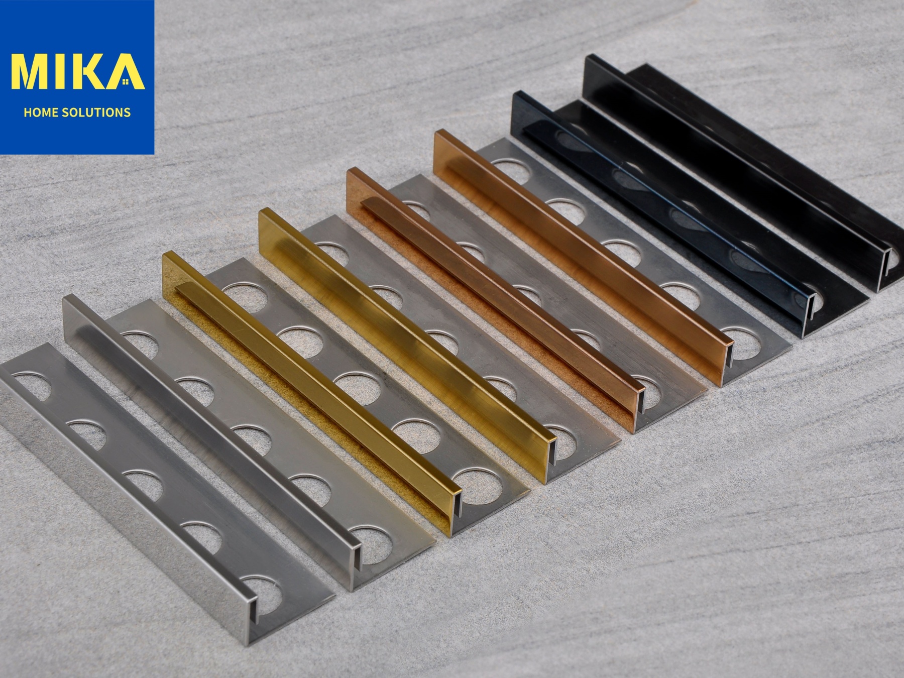 L Shaped Edged Tile Trim Profiles For Floors And Walls