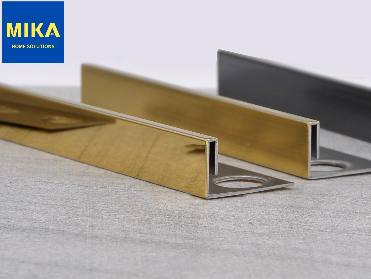 L Shaped Edged Tile Trim Profiles For Floors And Walls