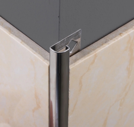 Stainless Steel Round Shape Edging Tile Trim Profile