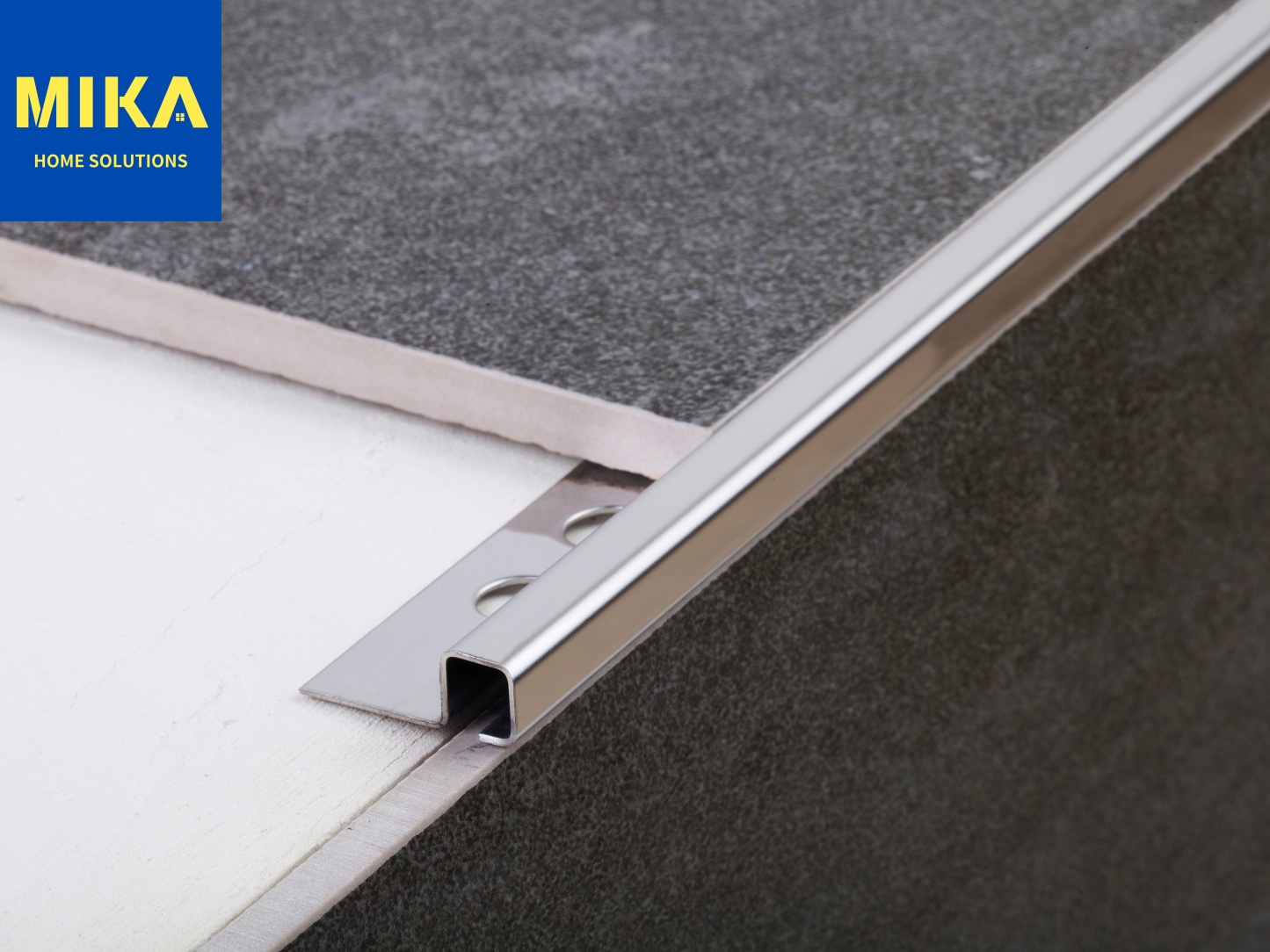 Square Edging Tile Trim Profiles Stainless Steel 