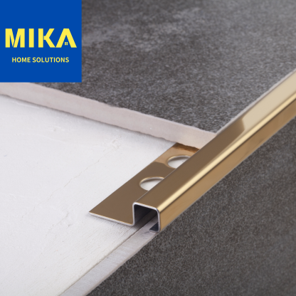 Square Edging Tile Trim Profiles Stainless Steel 