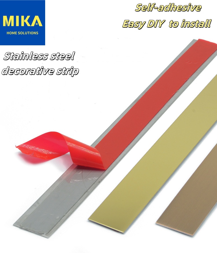 Stainless Steel Decorative Strip Self-Adhesive