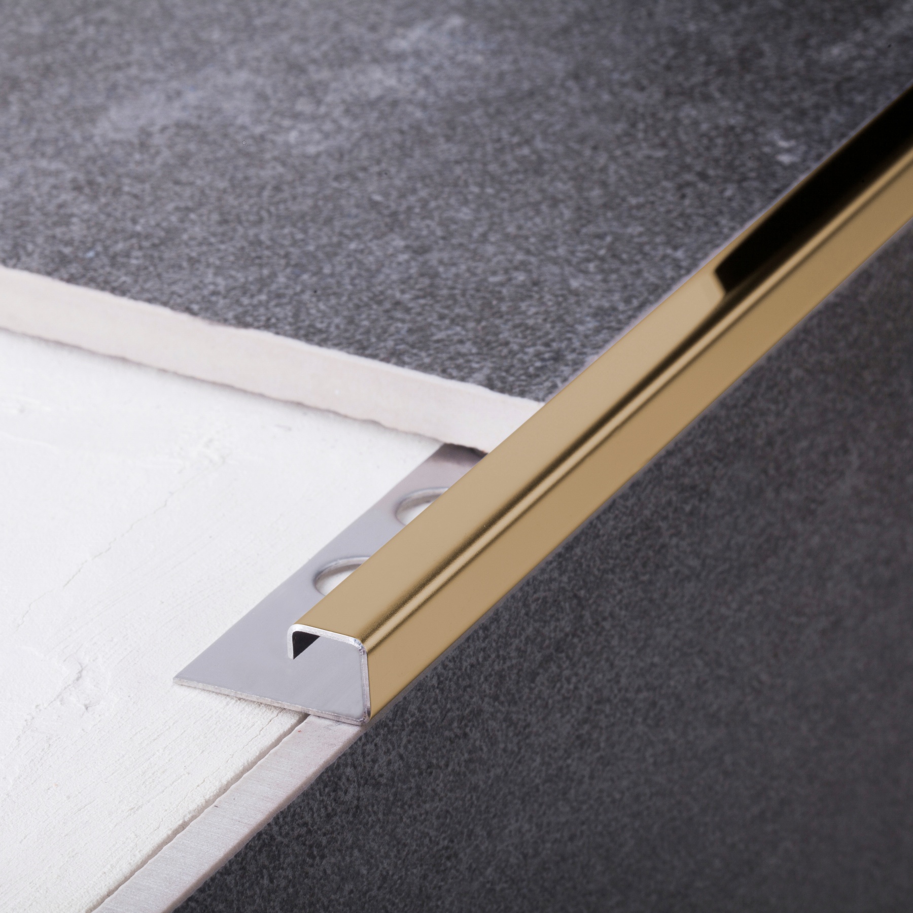 Square Edging Tile Trim Profiles Stainless Steel 