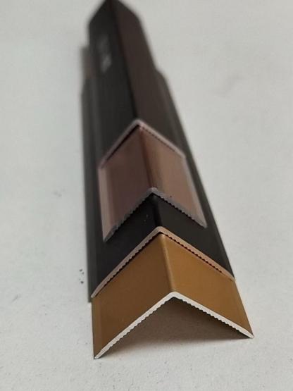 Aluminum L corner profile for wpc wall panel spcflooring uvmarblesheet wall cladding MDF Gypsumboard