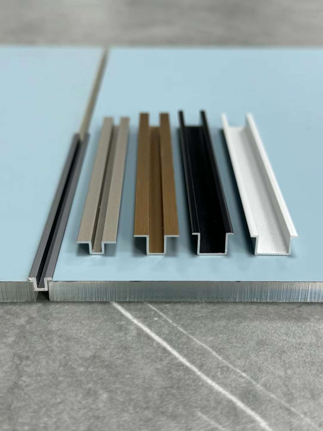 Aluminum border profile for wpc wall panel spcflooring uvmarblesheet wall cladding MDF Gypsumboard