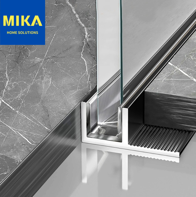 Aluminum F Channel Profile For Tiles And Glass Panels