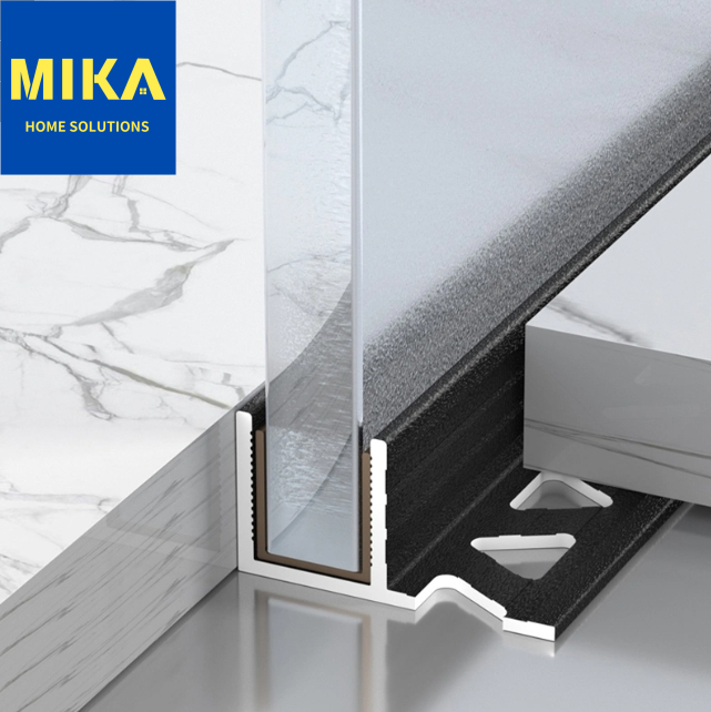 Aluminum F Channel Profile For Tiles And Glass Panels