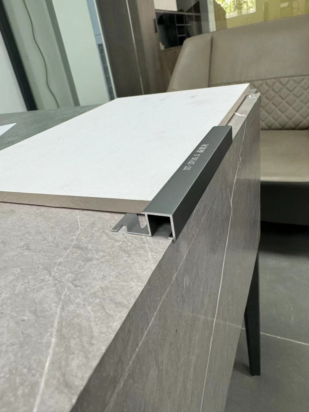 Aluminum square profile for tiles wpc wall panel spcflooring uvmarblesheet wall cladding MDF Gypsumboard