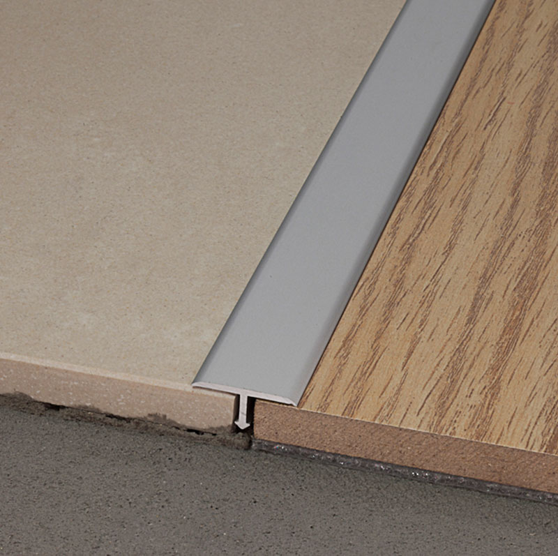 Aluminum T Shaped Transition Tile Trim For Floor And Wall