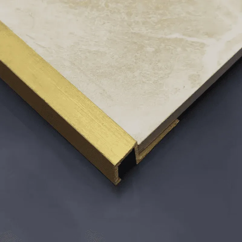 Brass Square Shaped Edged Tile Profile