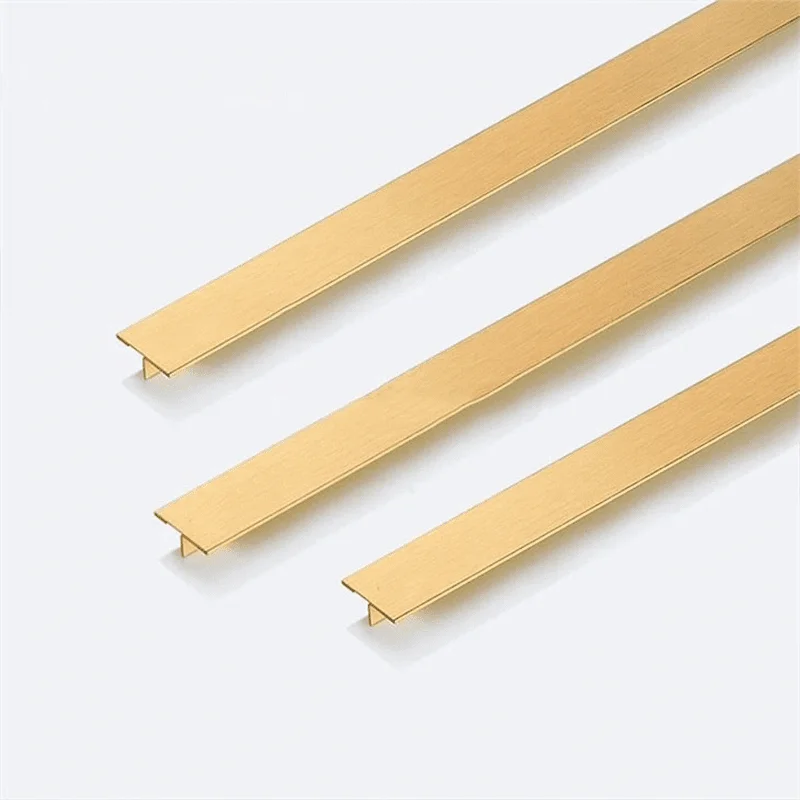 Brass T Shaped Transition Tile Profile