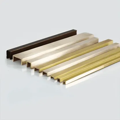 Brass U Shaped Tile Profile For Floor