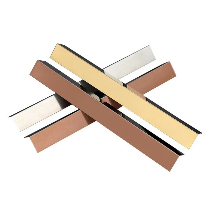 Stainless Steel Decor L Shaped Corner Profile Wall Protection