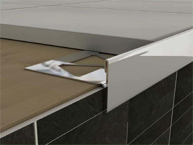 Stainless Steel Protecting Profile For Steps And Countertops