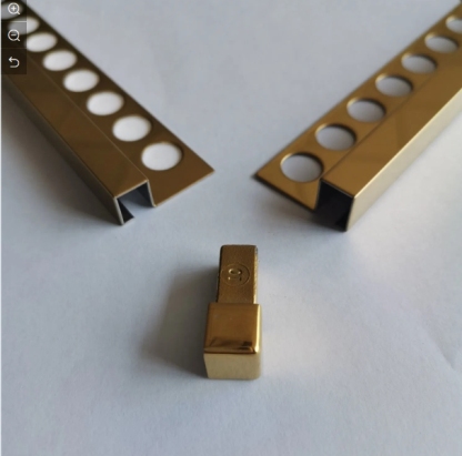 Stainless Steel Square Edged Tile Trim Profile