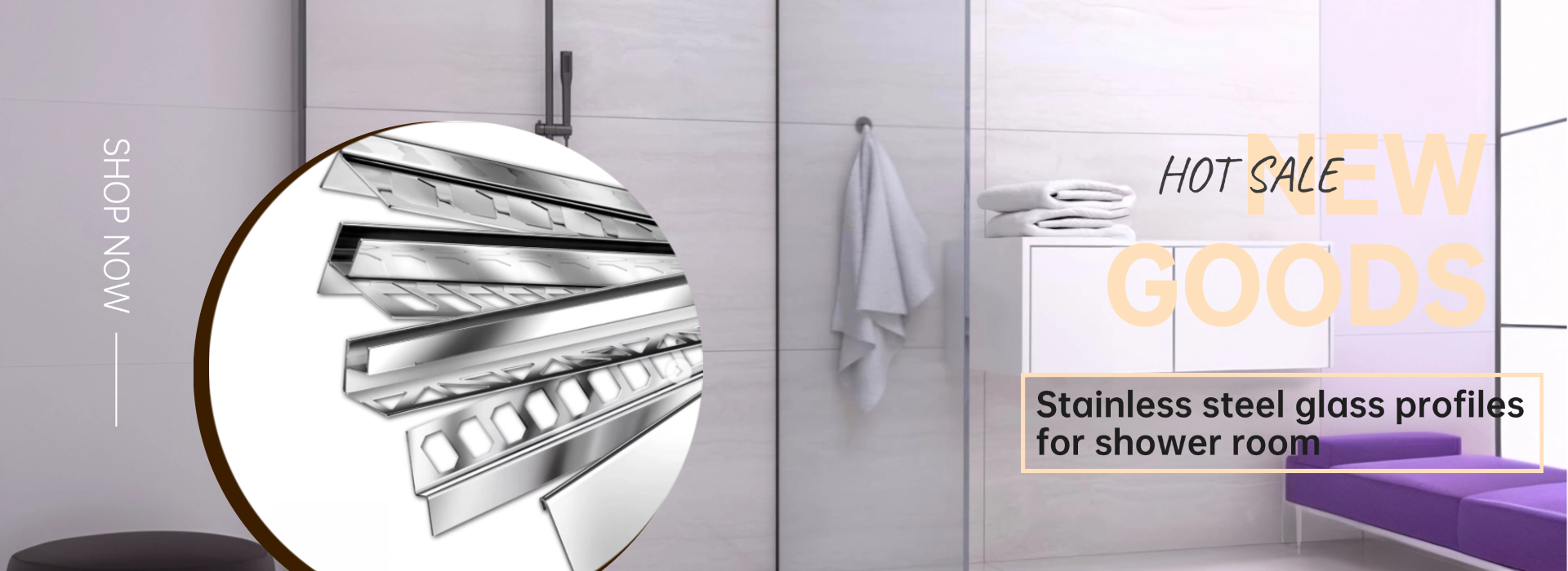 Glass Holder Porfiles For Glass panel