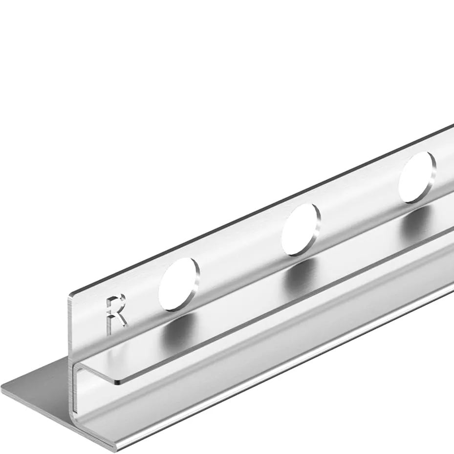 Stainless Steel F Channel Sloping Glass Support Profile For Shower Stall right