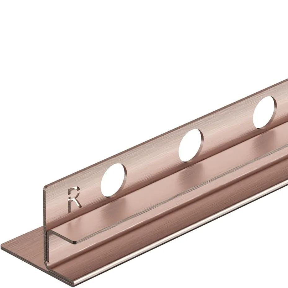 Stainless Steel F Channel Sloping Glass Support Profile For Shower Stall right