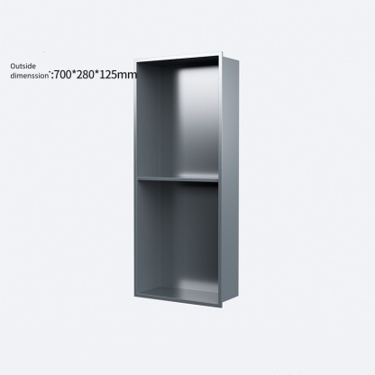 Stainless Steel Shower Niche Recessed Bathroom Shelf Grey Colour